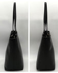 Michael Kors Black Leather Mott Tote Bag
