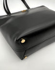 Michael Kors Black Leather Mott Tote Bag