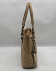 Etienne Aigner Vintage Tan Croc-Embossed Leather Satchel