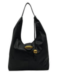 Steve Madden Black Faux Leather Bbronwyn Large Hobo Bag