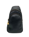 Style & Co Black Sling Pack With Webbed Strap