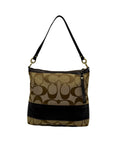 Coach Brown & Khaki Canvas Y2K Shoulder Bag 12825