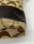 Coach Brown & Khaki Canvas Y2K Shoulder Bag 12825