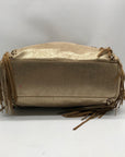 Lilly Pulitzer Metallic Gold Fabric Fringe Tote Bag