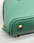 WKND WYFR Convertible Aquamarine Croc Embossed Leather Satchel