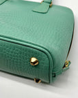 WKND WYFR Convertible Aquamarine Croc Embossed Leather Satchel
