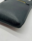 Coach Black Crossgrain Leather Mini rowan File Bag CE871