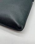 Coach Black Crossgrain Leather Mini rowan File Bag CE871