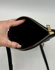 Coach Black Crossgrain Leather Mini rowan File Bag CE871