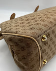 Dooney & Bourke Brown & Cream Monogram Canvas Vintage Satchel