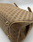 Dooney & Bourke Brown & Cream Monogram Canvas Vintage Satchel