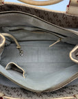 Dooney & Bourke Brown & Cream Monogram Canvas Vintage Satchel
