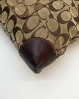 Coach Signature Canvas & Red Leather Trim Tote Bag 6082