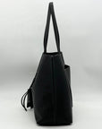 Rebecca Minkoff Black Pebbled Leather Megan Tote Bag