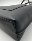 Rebecca Minkoff Black Pebbled Leather Megan Tote Bag