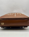 Tory Burch Brown Leather Miller Poetry Large Messenger Bag