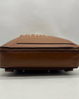 Tory Burch Brown Leather Miller Poetry Large Messenger Bag