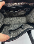 Loeffler Randall Black Leather Studded Junior Work Tote Bag