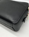 Kate Spade Black Saffiano Leather Lauryn Camera Crossbody Bag