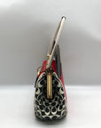 Coach Red Leather Disney Mickey Mouse X Keith Haring Shoulder Bag