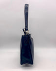 Liz Claiborne Navy Blue Faux Leather Shoulder Bag