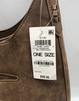 Style & Co Chocolate Whip-Stitch Soft 4-Poster Tote