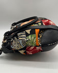 Salvatore Ferragamo Vintage Savannah Animal Print Nylon Shoulder Bag