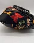 Salvatore Ferragamo Vintage Savannah Animal Print Nylon Shoulder Bag