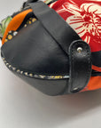 Salvatore Ferragamo Vintage Savannah Animal Print Nylon Shoulder Bag