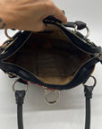 Salvatore Ferragamo Vintage Savannah Animal Print Nylon Shoulder Bag