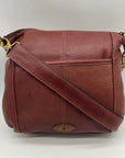 Fossil Brown Pebbled Morgan Travel Shoulder Bag