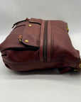Fossil Brown Pebbled Morgan Travel Shoulder Bag