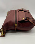 Fossil Brown Pebbled Morgan Travel Shoulder Bag