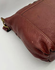 Fossil Brown Pebbled Morgan Travel Shoulder Bag
