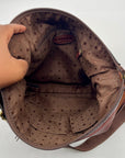 Fossil Brown Pebbled Morgan Travel Shoulder Bag