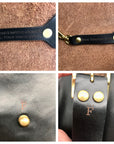 Form Function Form Black Horween Leather & Animal Print Flap 3 Way Bag