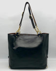 Form Function Form Black Horween Leather & Animal Print Flap 3 Way Bag