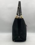 Form Function Form Black Horween Leather & Animal Print Flap 3 Way Bag