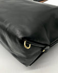 Form Function Form Black Horween Leather & Animal Print Flap 3 Way Bag