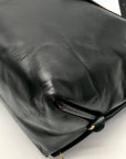 Form Function Form Black Horween Leather & Animal Print Flap 3 Way Bag