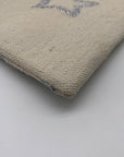 WKND WYFR Ivory Canvas and Silver Star Convertible Clutch