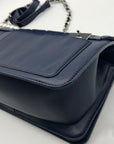 Badgley Mischka Blue Denim Studded Crossbody Bag