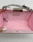 I.N.C International Concepts Pink Dogwood Satin Crystal Frame Clutch