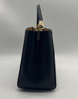 Kate Spade Black Leather Phoebe Medium Top Handle Satchel Bag