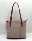 Dooney & Bourke Gray Pebbled Grain Lexington Shopper Tote