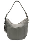 The Sak Gray Leather Sequoia Shoulder Bag