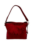 Brighton Red Heart Print Fabric Shoulder Bag