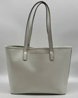 Michael Kors White Leather Tote Bag