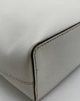 Michael Kors White Leather Tote Bag