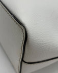 Michael Kors White Leather Tote Bag